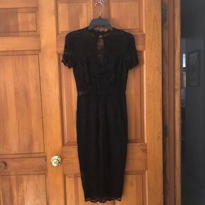 Elegant Black Lace Dress